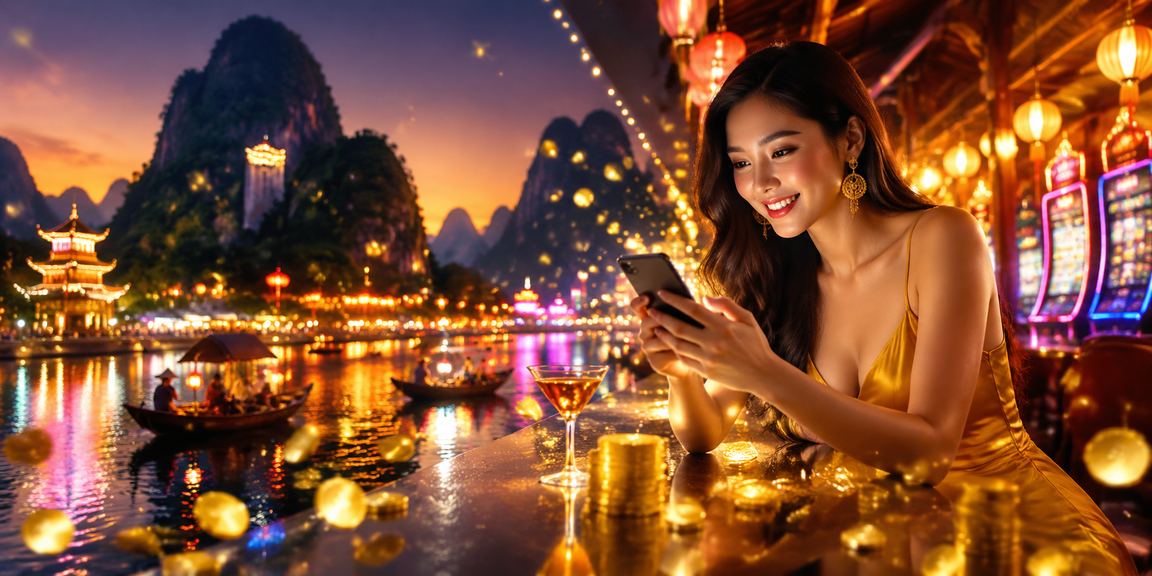Người dùng sử dụng điện thoại tại chợ đêm Ninh Bình để truy cập casino trực tuyến an toàn